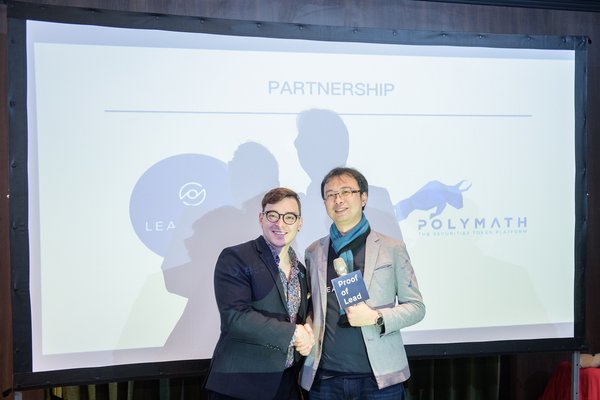 Polymath 事業開發部副總經理 Heslin Kim 來台與 LeadBest 共同創辦人暨 CEO 李佳憲，共同宣布成為戰略合作伙伴