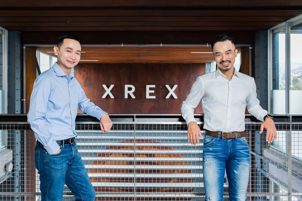 黃耀文（右）和蕭滙宗（左）共同創辦的區塊鏈金融科技公司XREX，成功在Pre-A輪募資1700萬美元